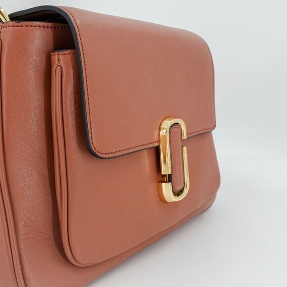 Marc Jacobs The J Marc Chain Mini Satchel Bag Brown - Picture 7 of 16